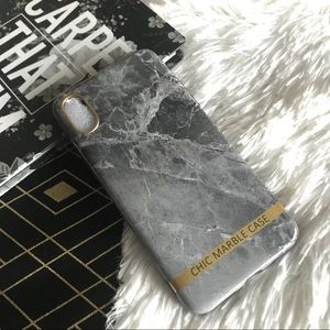 🔴3 for $12🔴Chic in Gray• iPhone X Marble Case
